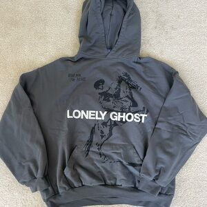 Lonely Ghost Charcoal Hoodie
